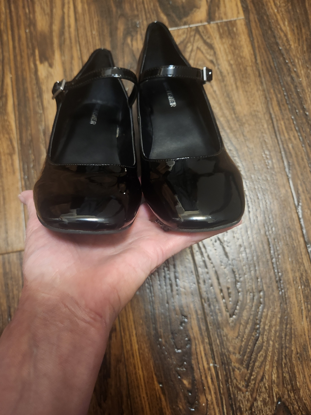 Marc Fisher Black Patent Mary Jane Block Heel Pumps NWOB Sz 6.5M Style MFPALIE-T - Picture 7 of 13